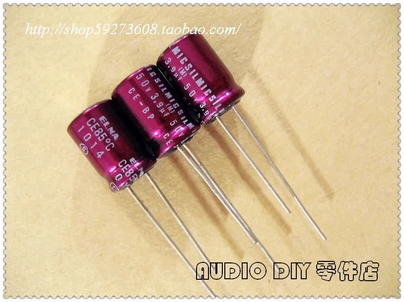 2020 hot sale 10pcs/30pcs ELNA Purple Red Gown SILMIC CE-BP (RBS) Non-polar Electrolytic Capacitor 3.9uF/50V Audio free shipping