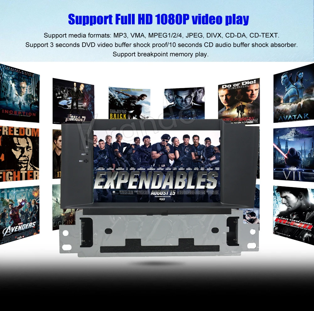 

Krando 7" Android 9.0 car navigation multimedia system for Citroen C4 2012 2013 2014 audio radio gps dvd player WIFI 3G DAB+