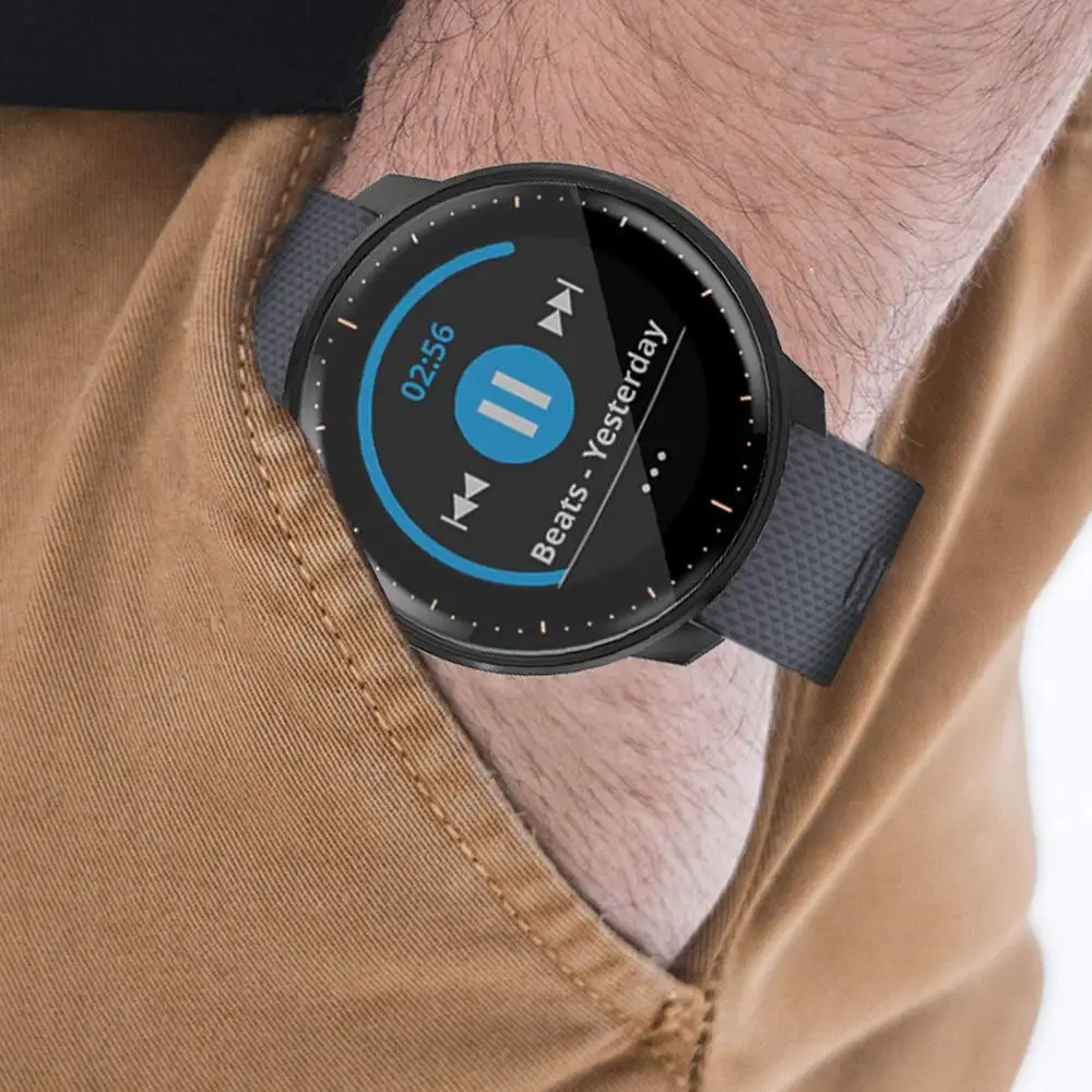Защита для экрана устойчивый к царапинам мягкий чехол часов Garmin Vivoactive 3 Music/шнур/SQ