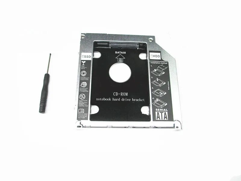 Новый стиль 2nd HDD SDD жесткий диск Caddy для Apple MacBook Pro Высокое качество полностью