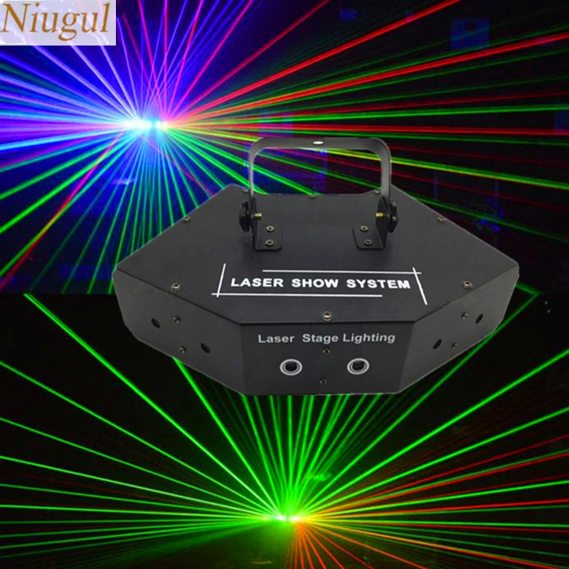 

6 Lens RGB Scan Laser Light/DMX512 Line Beam Scan Stage Lights/DJ Dance Bar Home Party Disco Laser Lighting/Laser Show System