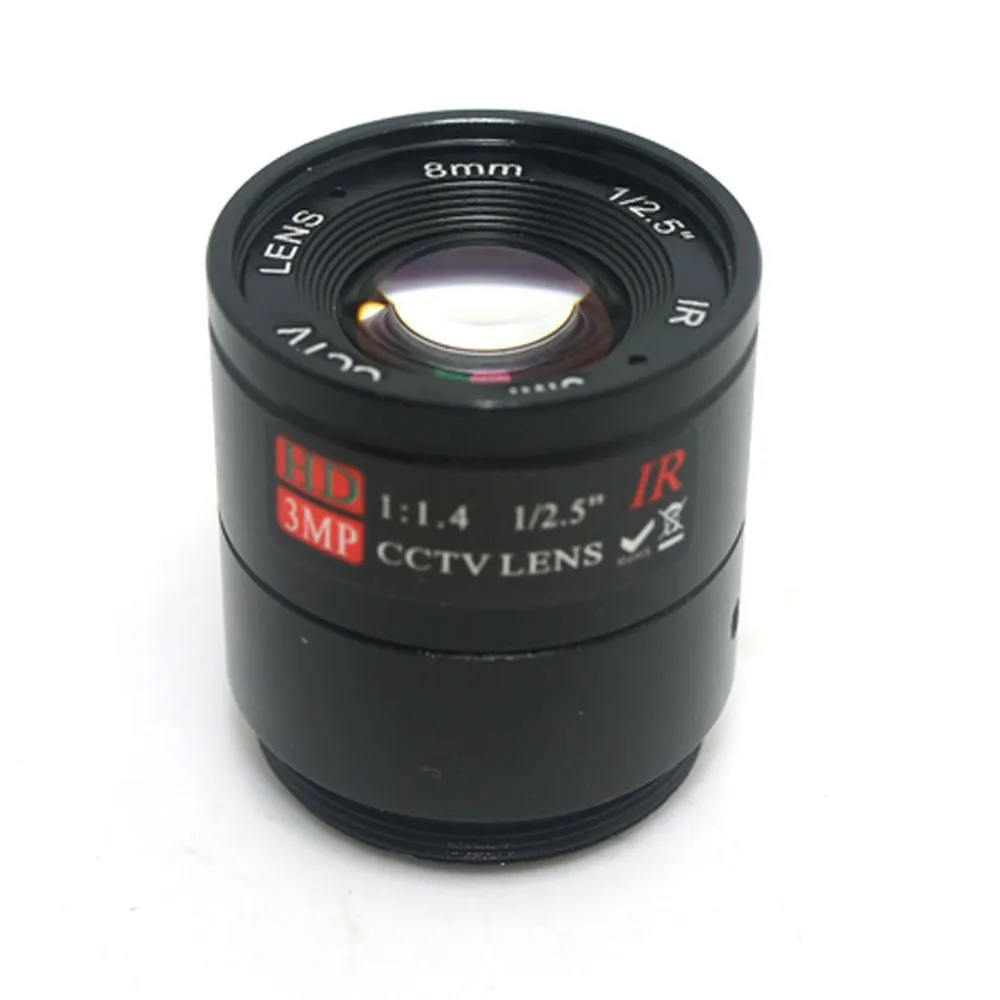 Объектив 3MP 8mm CS для камеры видеонаблюдения 1080P|lens for cctv camera|cs lenslens |