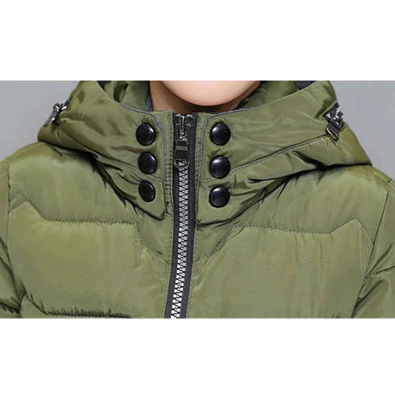 Новейшая зимняя хлопковая куртка модные женские парки с капюшоном женское