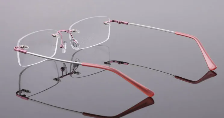Eyesilove женские очки без оправы для близорукости близорукие очки титановая оптическая оправа очки по рецепту степень-1,0-6,0