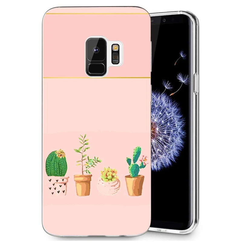 TPU чехол для Samsung Galaxy S7 edge S9 Plus A3 A5 2016 2017 prime J1 J2 J3 J5 J7 цветной мягкий задней панели