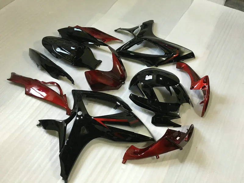 Комплект обтекателей для мотоцикла GSXR600 750 K6 06 07 GSXR 600 GSXR750 2006 2007 ABS красный черный