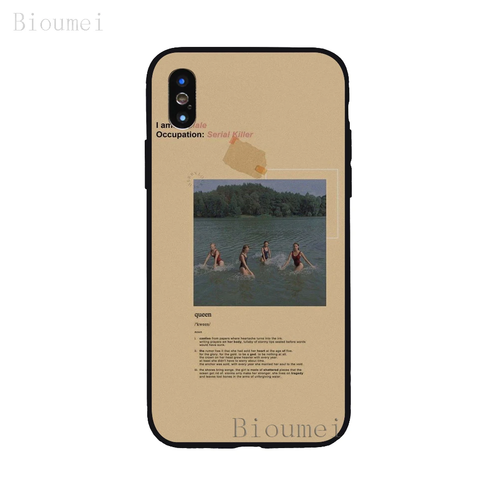 A03--12 Bioumei, Ретро стиль, красный, эстетический Мягкий ТПУ чехол для iPhone 11 Pro Max XR XS Max 7 8 Plus 5 6 6S Plus, чехол для X 03 - Цвет: A03--12