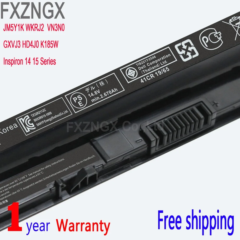 FXZNGX компьютер M5Y1K Портативный Батарея для DELL Ins 14 5451 5455 5551 5758 Ins15 3421 3451 3558 Vostro 3458 GXVJ3