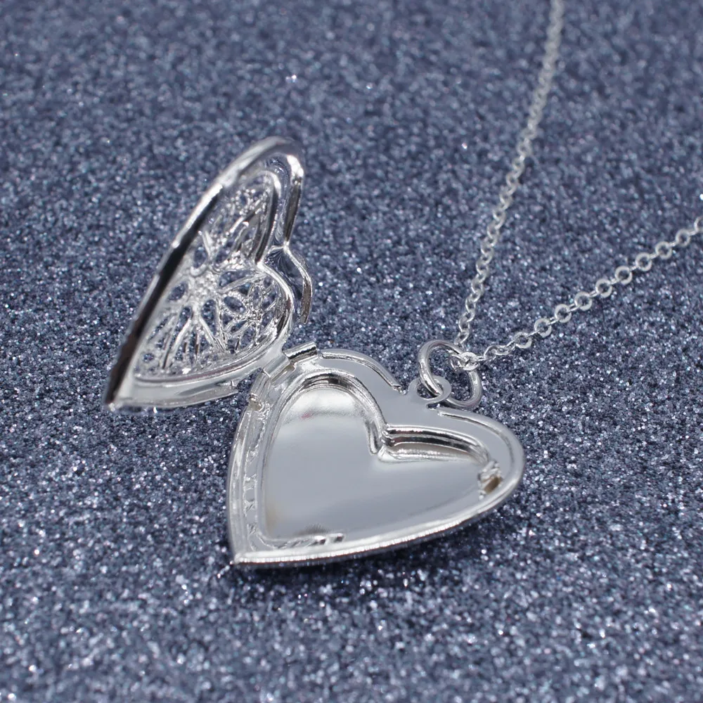 

Utimtree Fashion Women Hollow Silver Heart Pendant Long Chain Necklace Sweater Necklaces Pendants For Girls Jewelry Accessory