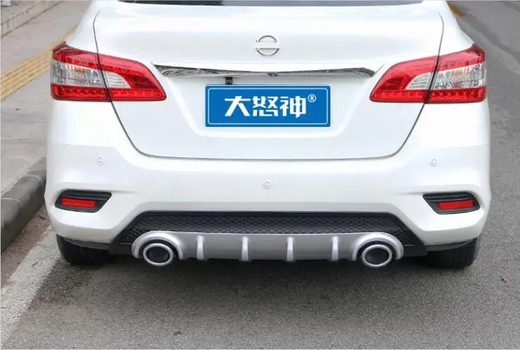 

ABS краска для заднего бампера автомобиля, спойлер, автомобильный бампер, диффузор для Nissan Sylphy 2016 2017 2018