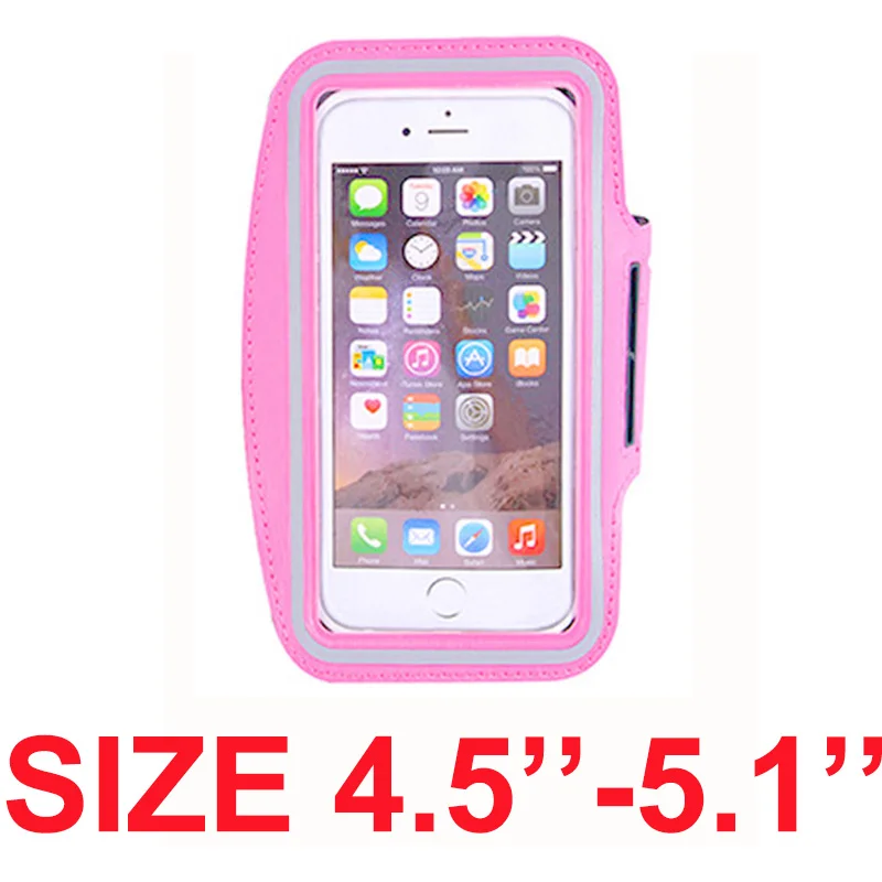 Size 4.5--5.1 (pink) Нарукавная сумка чехол для samsung huawei xiaomi чехол для телефона для бега на открытом воздухе нарукавная повязка спортивные аксессуары 4,5 ''4,7'' 5,5 ''6 дюймов - Цвет: Size 4.5--5.1 (pink)