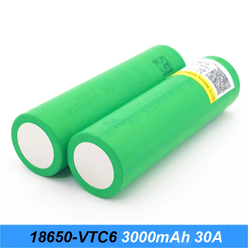 VTC6 3 7 V 3000 mAh литий ионная аккумуляторная батарея 18650 для US18650VTC6 30amp электронная