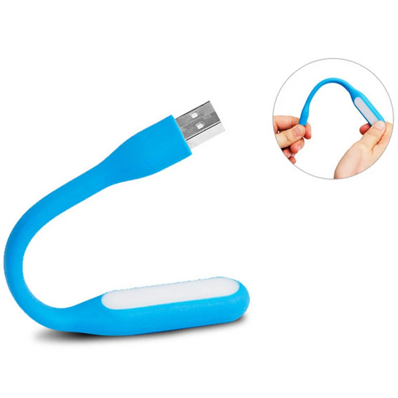 Гибкая светодиодная мини-лампа USB для компьютера лампа чтения книг портативная