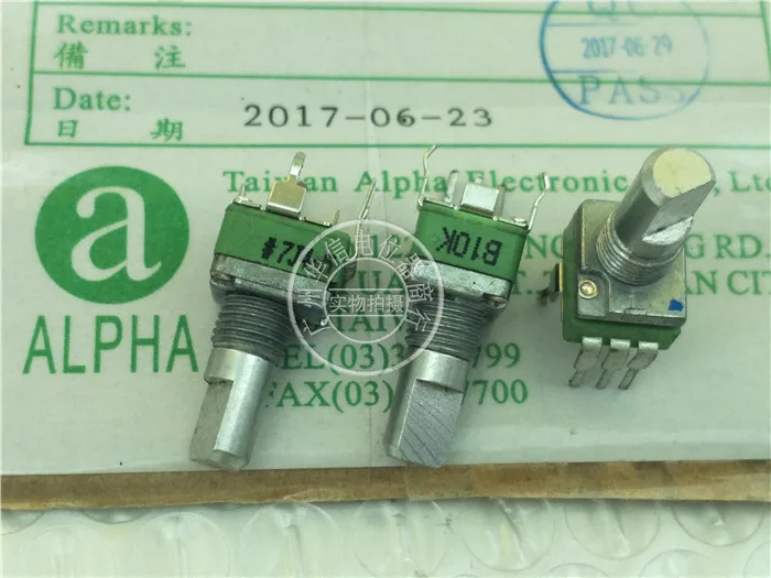 Оригинальный новый 100% RD901F 7J4-5 09 Тип Вертикальный одинарный потенциометр B10K длина