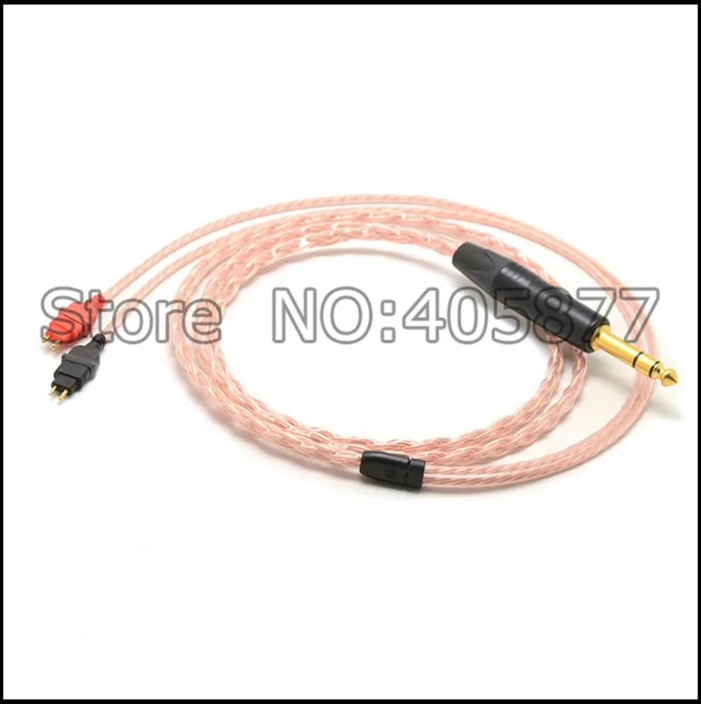 Высококачественные наушники Cable1/4 6 35 мм DIY Hi-end 8 ядер 5n Pcocc медные обновленный