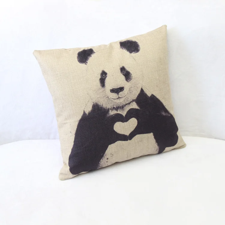 Kids Room Decoration Letter Pillow Animal Panda Children Plush Fabric Almofada Coussin Chair Cushion For Birthday Party Cojines | Дом и сад