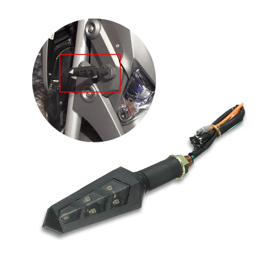 

4x Bike Motorcycle 6 LED 12V Turn Signal Indicator Light Turning Lamp Amber LED Smoke Universal