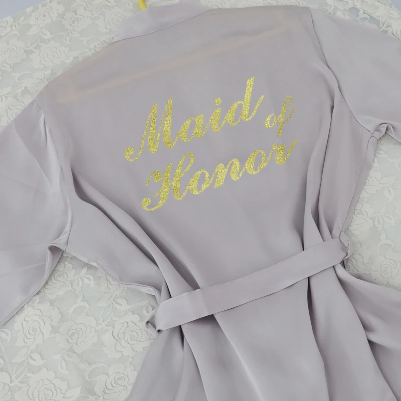 Новый однотонный атласный шелковый халат весна-лето сексуальный женский халаты