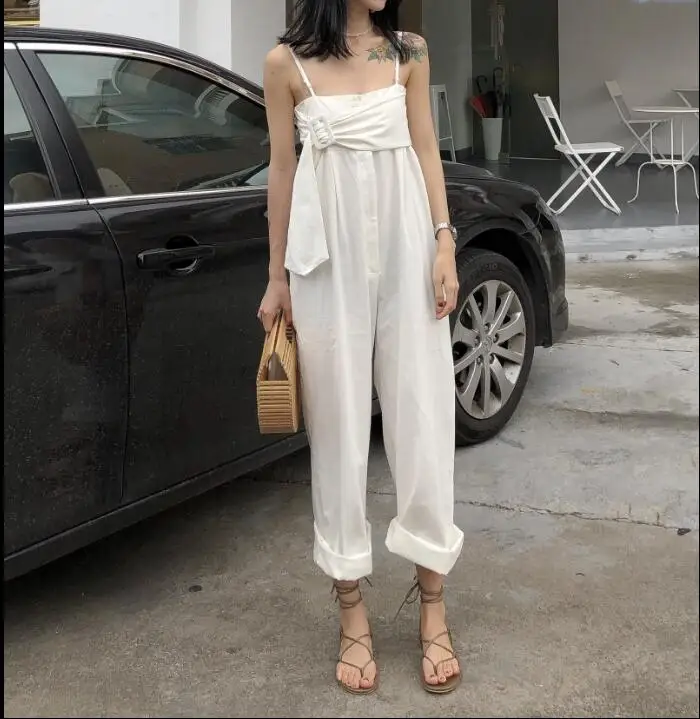 Женский Универсальный комбинезон на бретельках повседневный Облегающий с