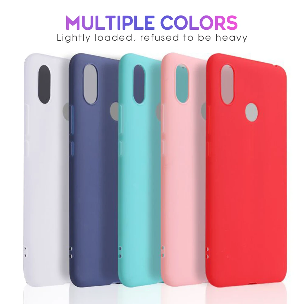 Матовый мягкий чехол из ТПУ для Xiaomi Mi 8 Lite Max3 Mix 3 A2 A1 6X 5X Pocophone F1 Mi6 Mi8 SE Play силиконовый