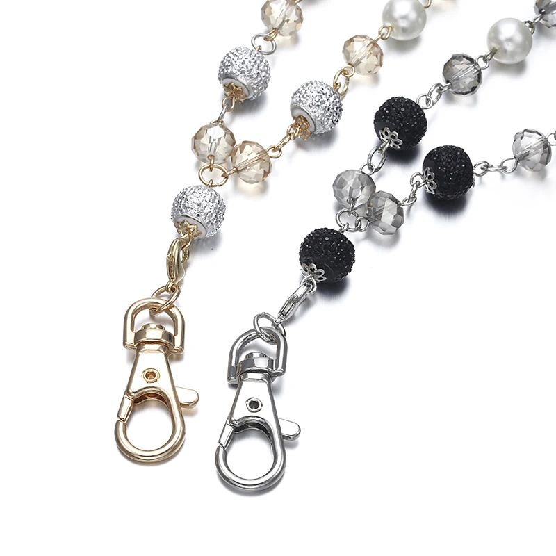2018 New Fashion Lanyard Necklace For Women - Crystal Beads ID Badge Holder Jewelry | Украшения и аксессуары