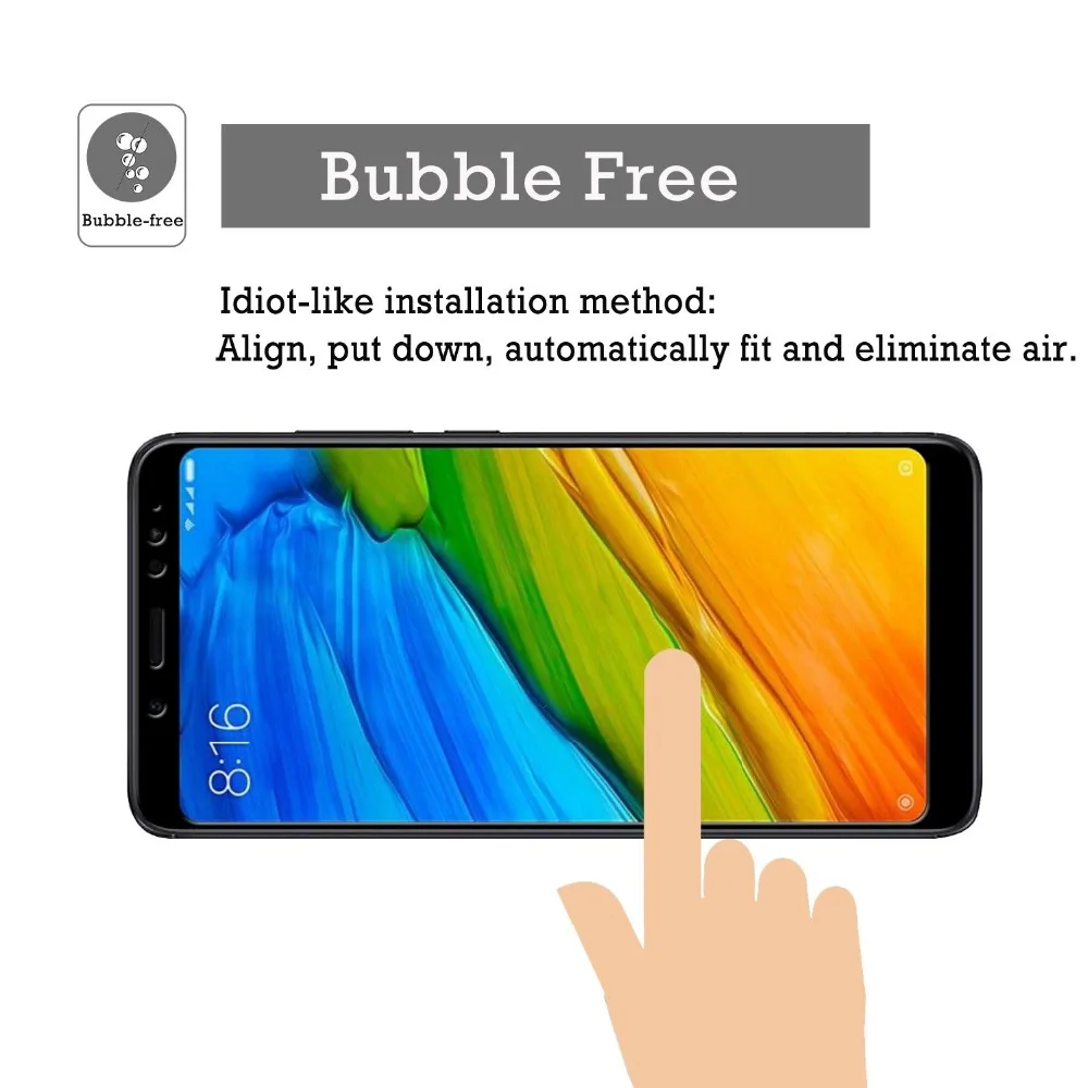 Закаленное стекло для xiaomi redmi 5 плюс полное покрытие экран протектор для xiomi redmi Note 5 5,99 дюймовая защитная пленка на hongmi 5