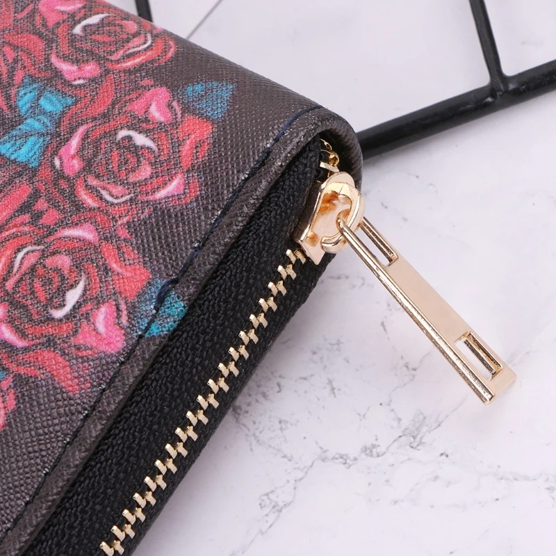 Модный новый женский кошелек с принтом черепа сумочка для телефона клатч Женская