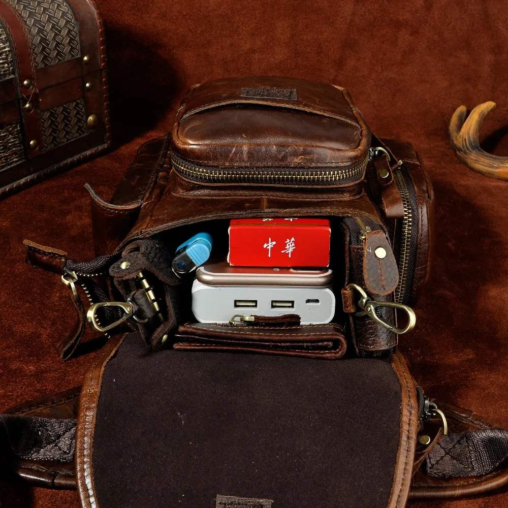 2020 качественная кожаная Мужская Дизайнерская Повседневная сумка-мессенджер