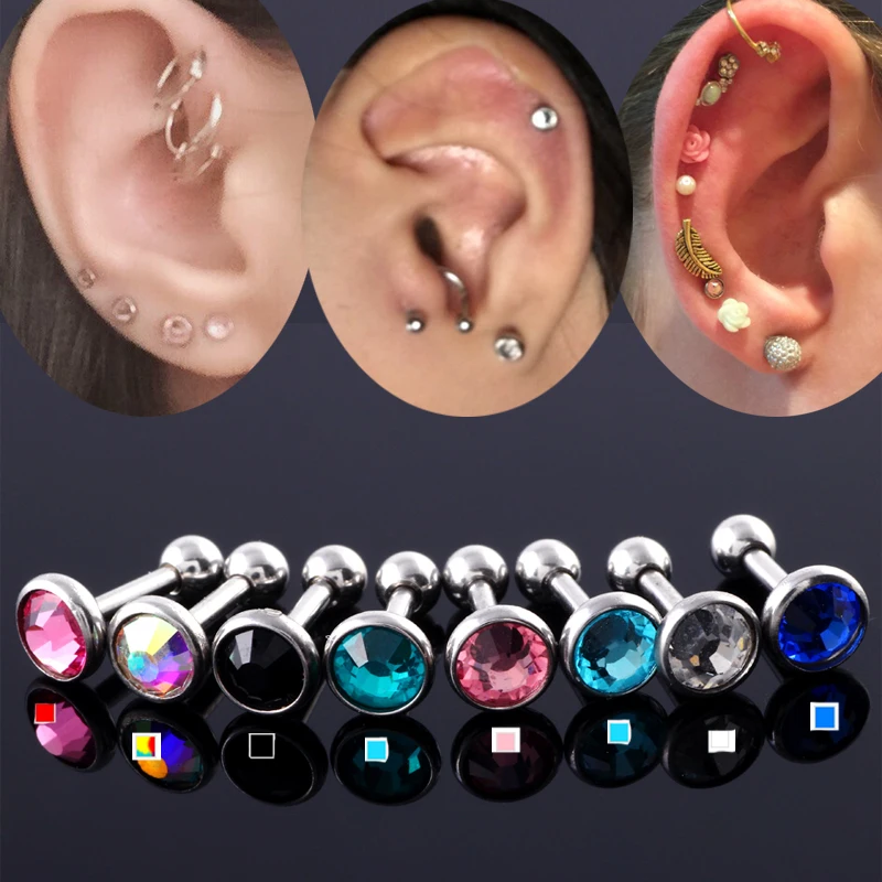 Серьга гвоздик для пирсинга 1 2 х6 мм|jewelry piercing|body jewelrybody jewelry piercing |