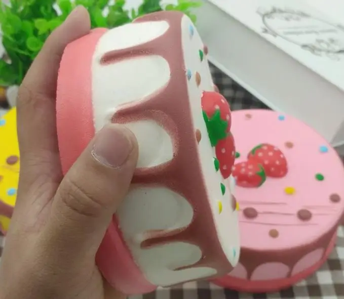 20 шт./партия kawaii squishy jumbo розовый торт Редкие замедлить рост дешево оптом