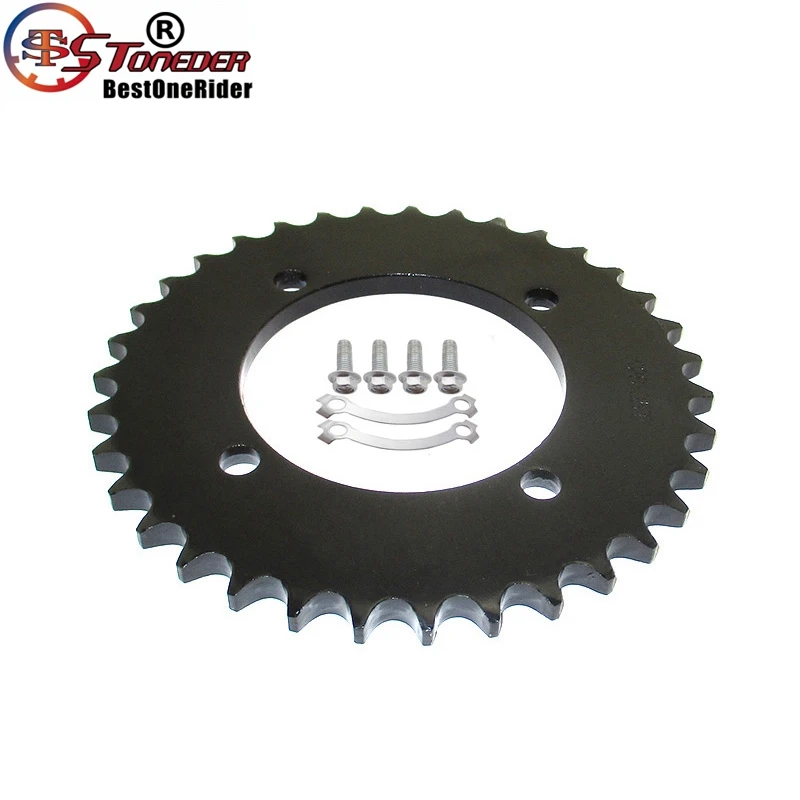 Задняя звездочка STONEDER 428 76 мм 35 T для CRF50 SSR IMR Thumpstar Apollo Kayo DHZ GPX Lifan YX Chinese 50cc-190cc