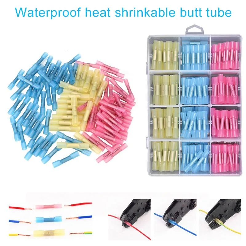 200PCS Heat Shrink Wire Connector Kit Waterproof Marine Automotive Terminals Set --M25 | Обустройство дома