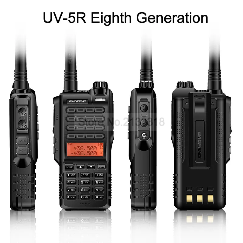 Новый Baofeng UV 5R 8th двухканальные рации портативный двухстороннее радио УКВ Dual Band BF