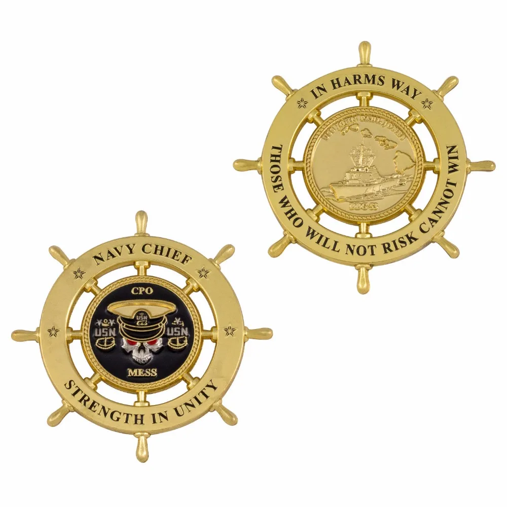 Таможня двойная металлическая Точная монета пульсация памятная сувенирная