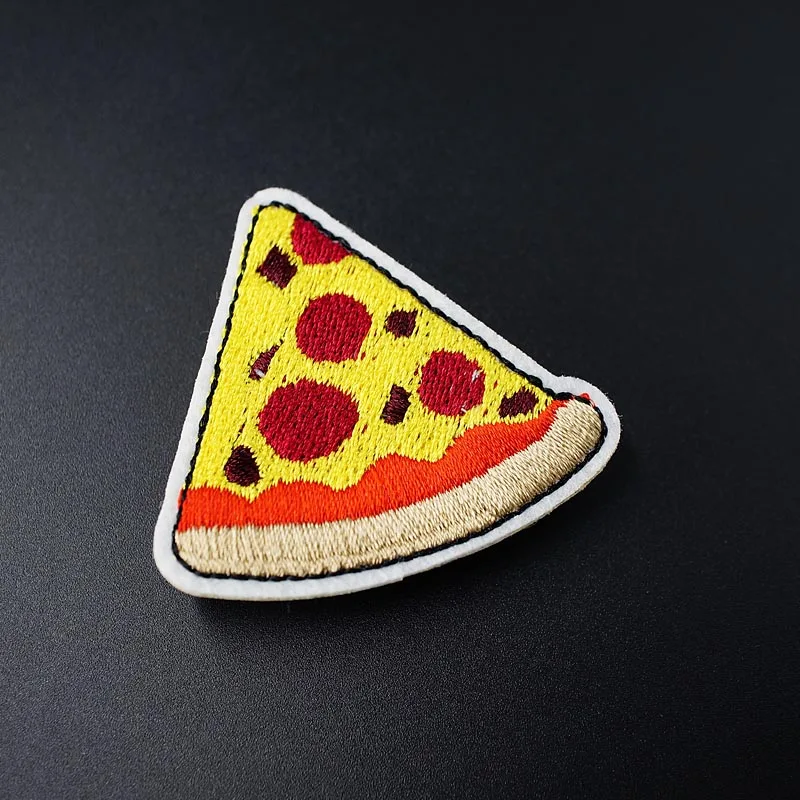 Пицца (Размер: 5 1x5 1 см) DIY Значки для одежды Mend Decorate Patches джинсовая сумка Одежда