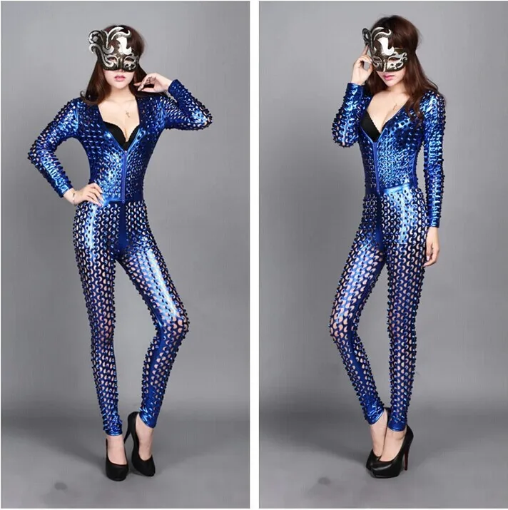 Вязание Новый 2019 Для женщин одежда сиамские брюки леггинсы отверстия комбинезон