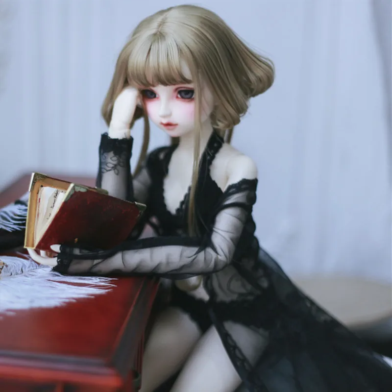 3BJD кукла секс черный кружевной жакет кардиган пижама сексуальная ночная рубашка-dd sd17 sd16 65 см кукла