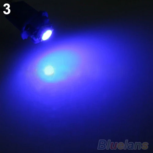 New Trendy 10X T5 B8.5D Car Led Gauge 5050 1Smd Speedo Dashboard Dash Side Auto Xenon Light Bulb | Автомобили и мотоциклы