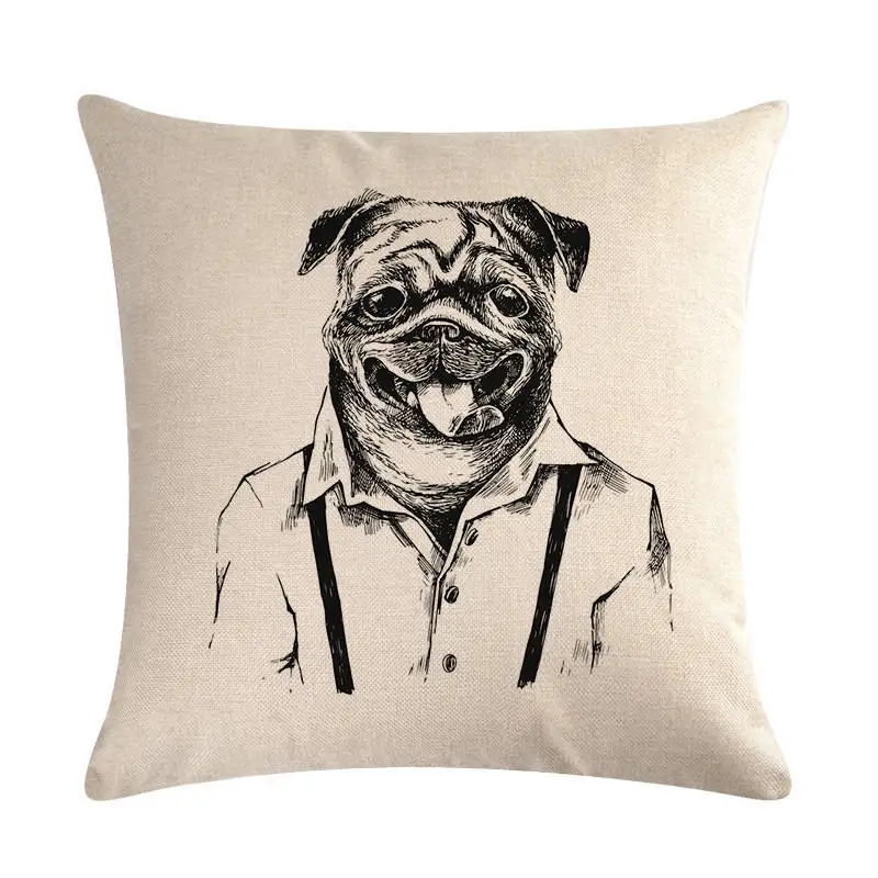 Наволочка из хлопка и льна 45x45 см|Наволочки| |