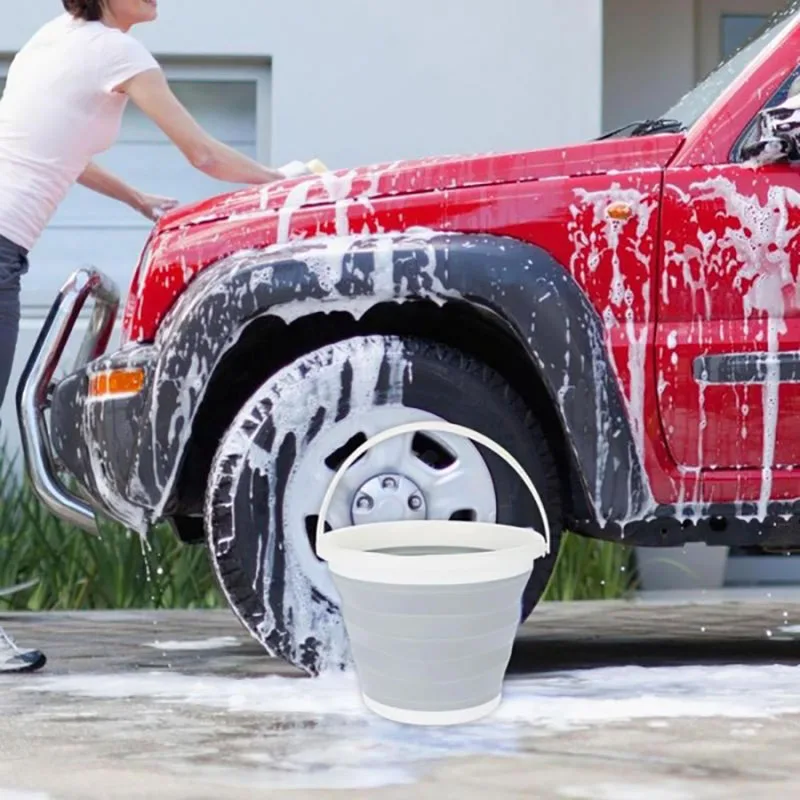 Портативное 5L ведро для рыбалки продвижение складное мытья автомобиля кемпинга