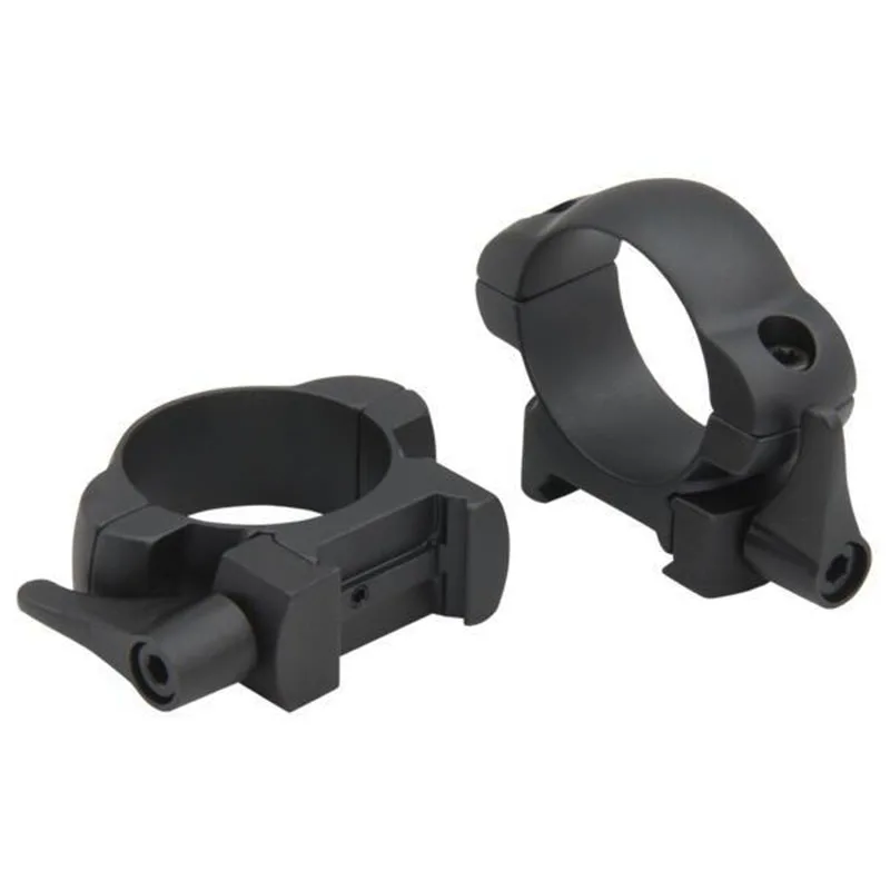 Бесплатная доставка стали Уивер кольца 30 мм низкий профиль черный матовый Топ