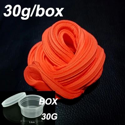 Red Box 30 г/кор. слизи пушистый пенопластовый глиняный светильник DIY мягкий хлопок амулеты Слим пушистый набор игрушек облако детские игрушки для детей Подарки - Цвет: Red Box