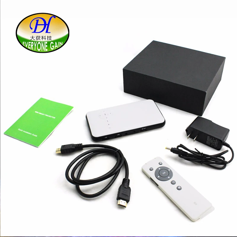 Everyone Gain Pico DLP проектор Android интерактивный Full Hd Домашний кинотеатр Поддержка Wifi