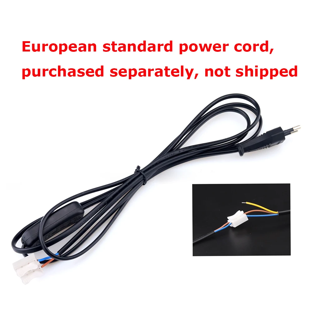 EU Power cable Borbede, светодиодный светильник для выращивания растений, 50 Вт/100 Вт, 220 В, полный спектр, светильник для комнатных растений, водонепроницаемый прожектор, светильник с европейской вилкой - Испускаемый цвет: EU Power cable