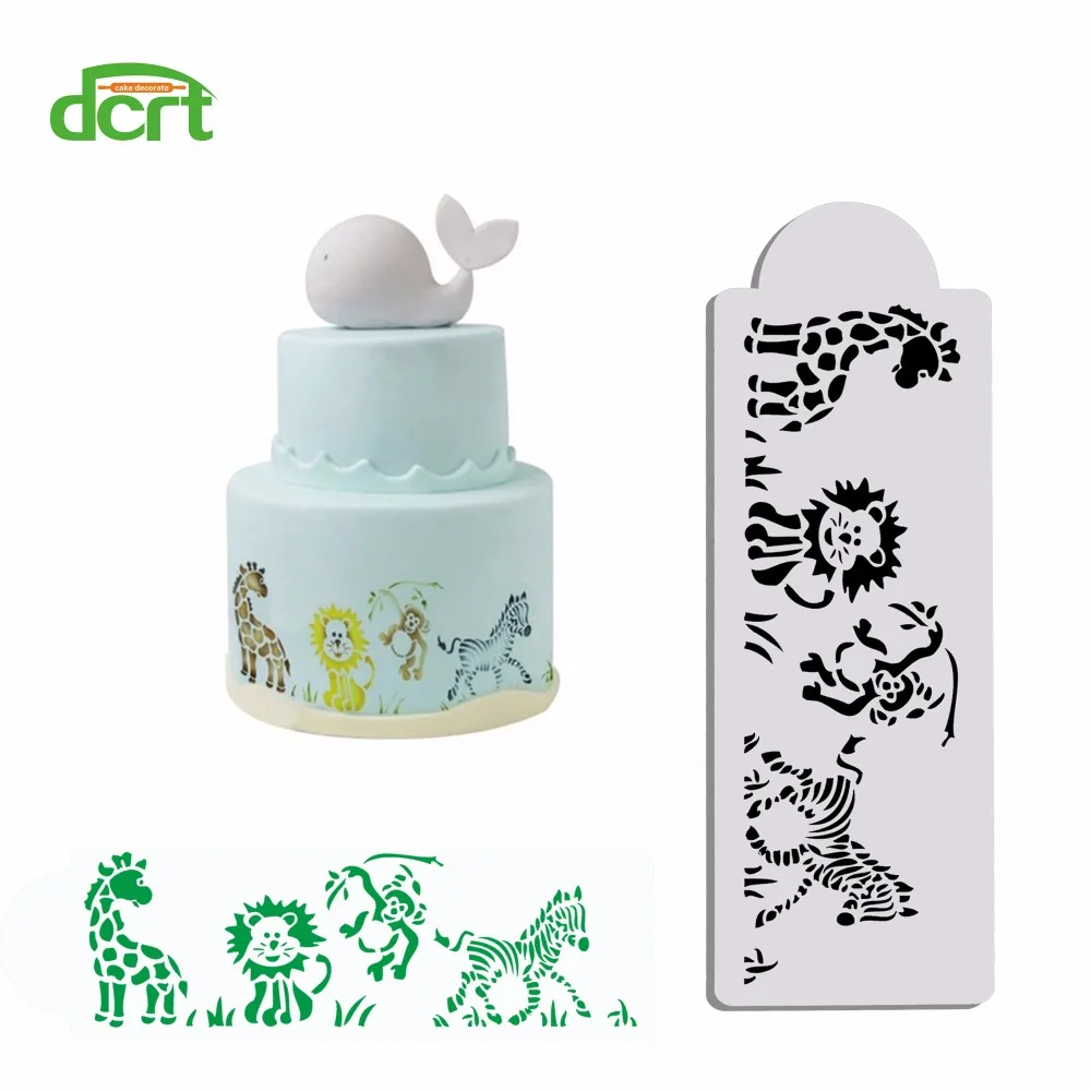 Животные форма помадка украшения торта трафарет Sugarcraft дизайн формы шаблоны для