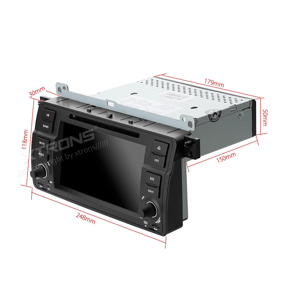 7 &quotодин 1 Din автомобильный DVD радио GPS Navi подходит для E46 320 325 Автомобильный видео