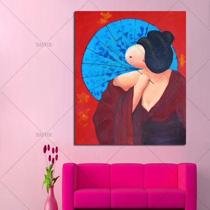 Высокое качество ручная роспись маслом на холсте украшение стену живопись дома