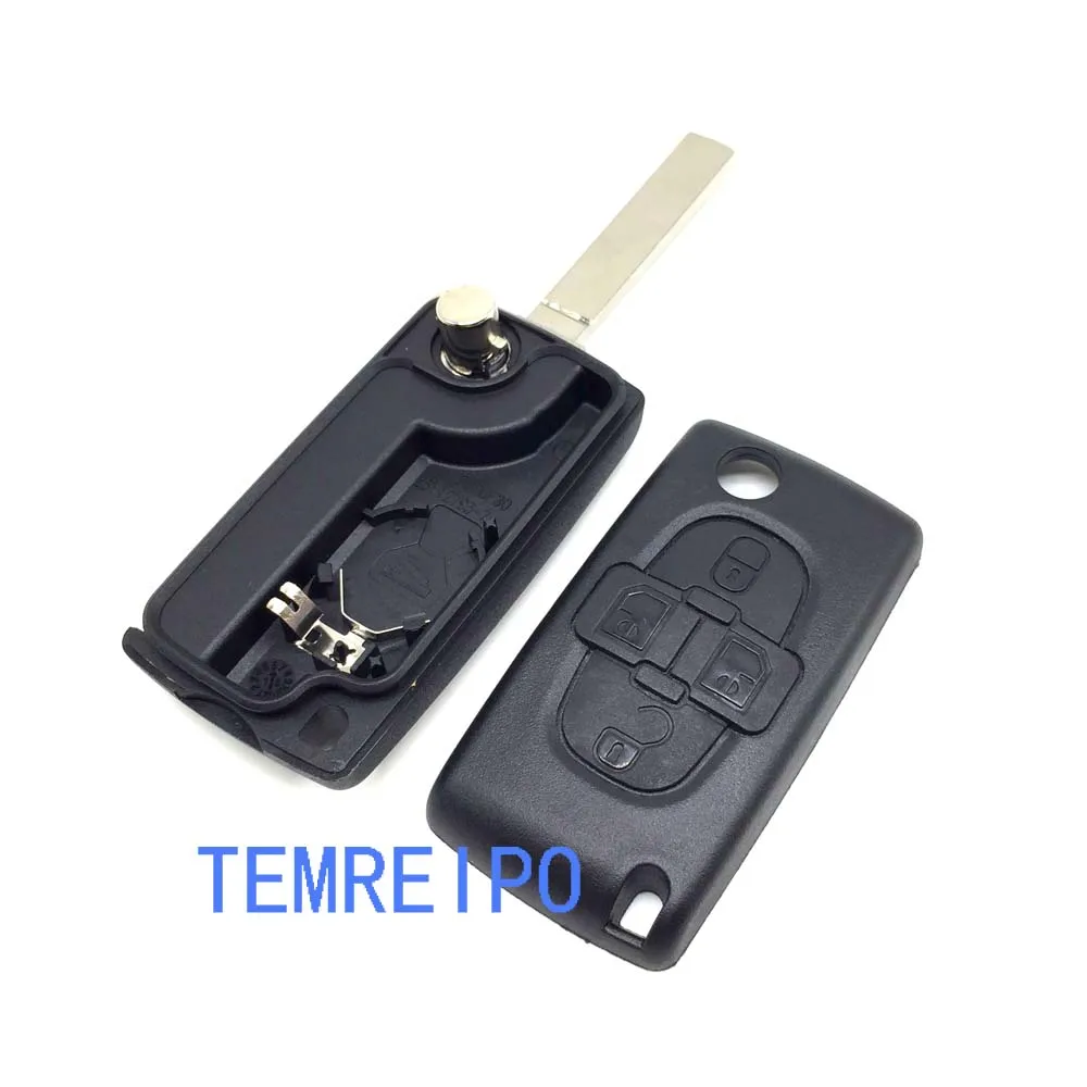 Сменный Чехол для дистанционного ключа с 4 кнопками Peugeot 1007 CE0536|blade blade|blade 7blade case |