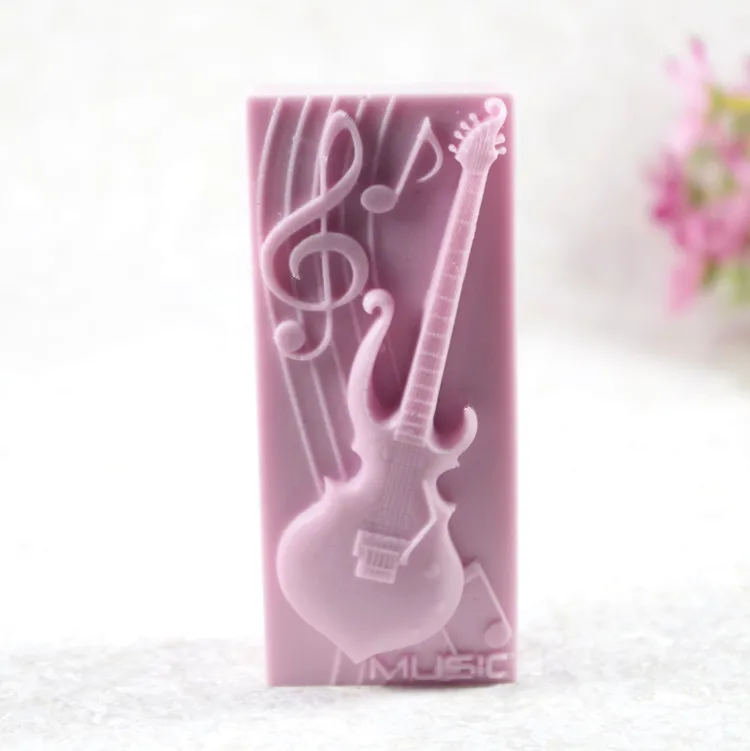

Guitar Mold S485 Craft Art Silicone 3D Soap Mold Craft Molds DIY Handmade Candle Molds
