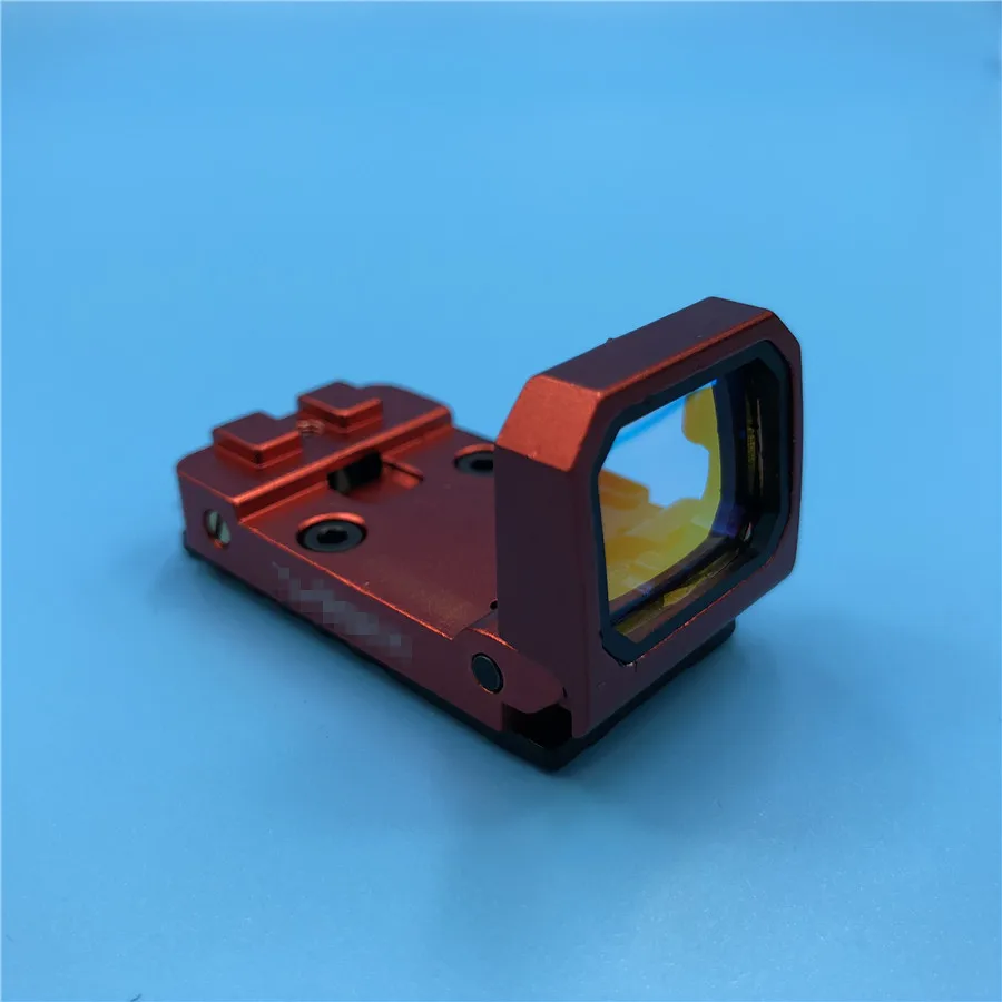 Red(no 20mm mount) Пистолет Красный точечный прицел мини прицел голографический рефлекторный прицел для страйкбола с креплением для 20 мм рельс и Глок адаптеры - Цвет: Red(no 20mm mount)